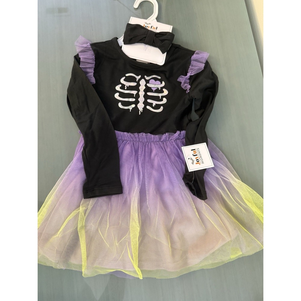 Joyful Moments 24 Months 2 Years Toddler Halloween Tutu Dress w Headband Girls